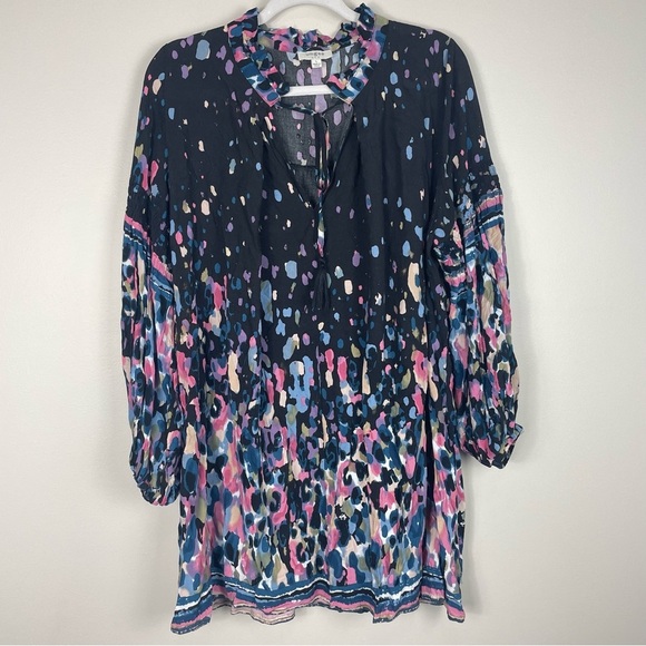 Umgee Multicolor Abstract Blouse - Picture 1 of 9